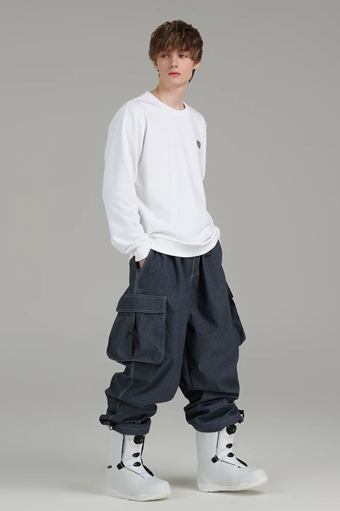 F17 Denim Baggy Snowboard Pants 10