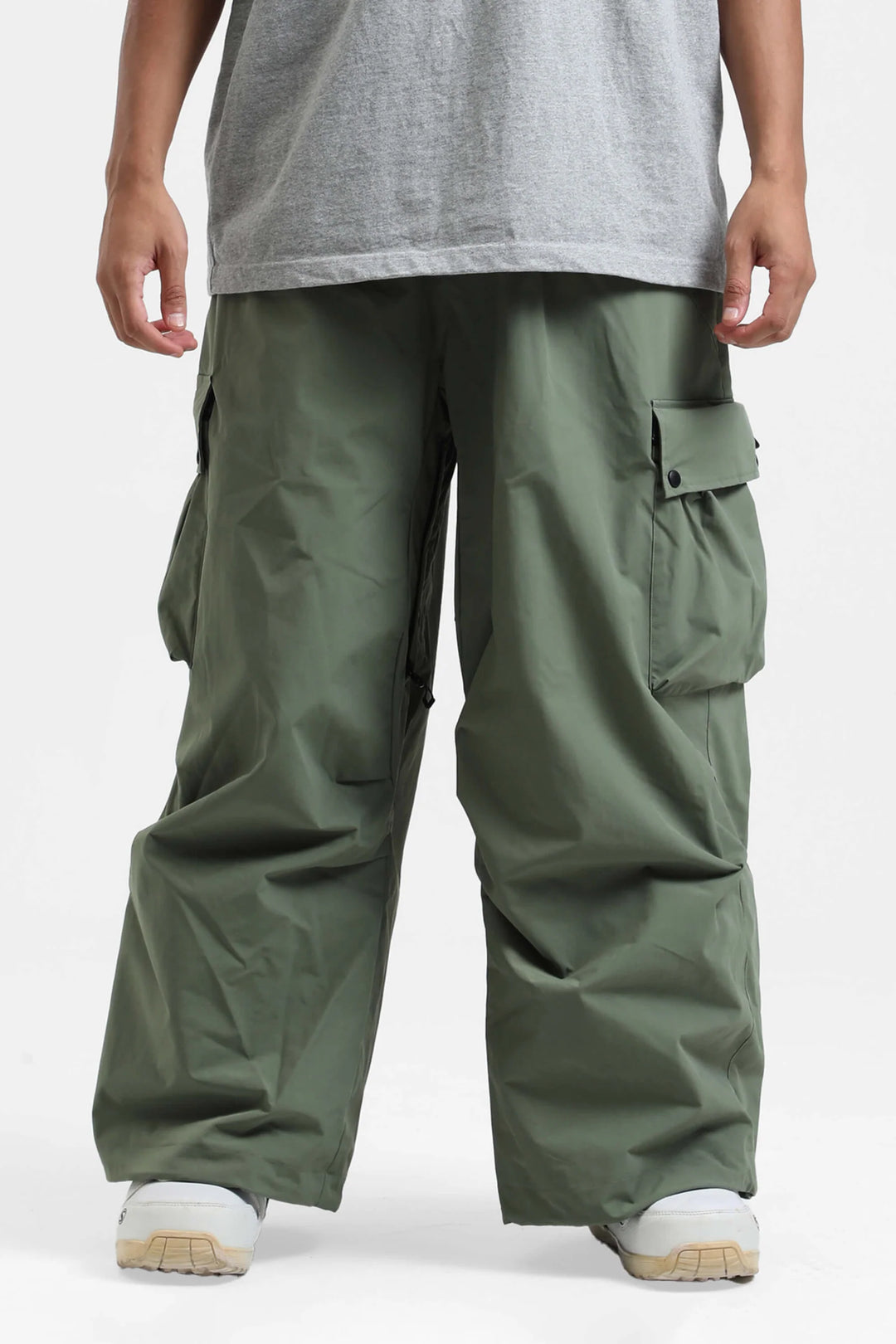 KY10 - Wide Cargo Baggy Snow Pants - Men's