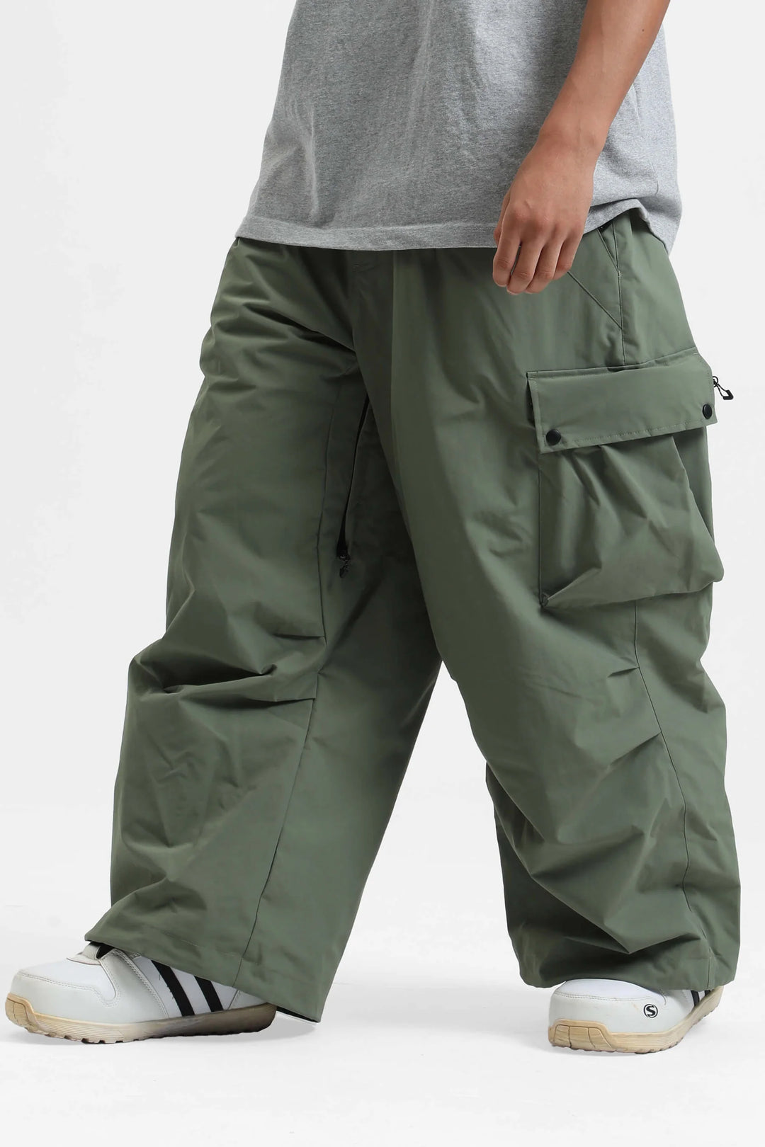 KY10 - Wide Cargo Baggy Snow Pants - Men's