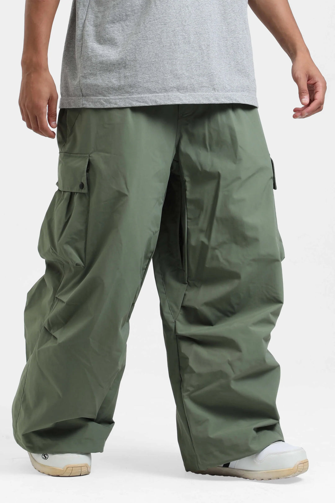 KY10 - Wide Cargo Baggy Snow Pants - Men's