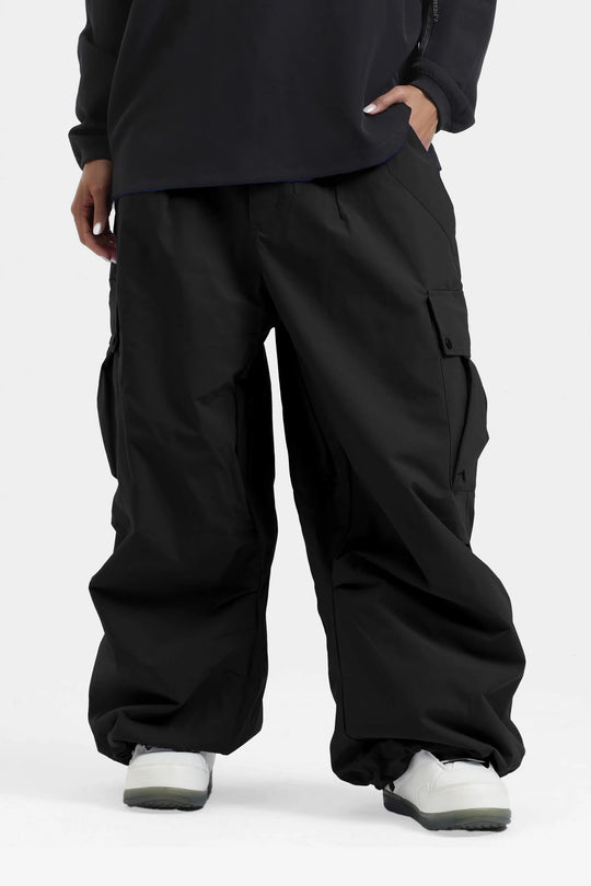 KY10 - Wide Cargo Baggy Snow Pants - Women's