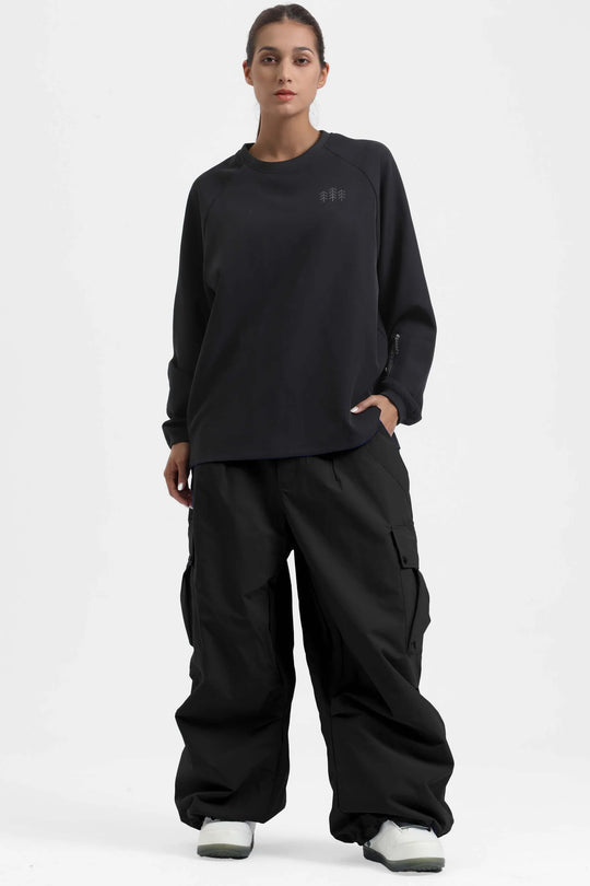 KY10 - Wide Cargo Baggy Snow Pants - Women's