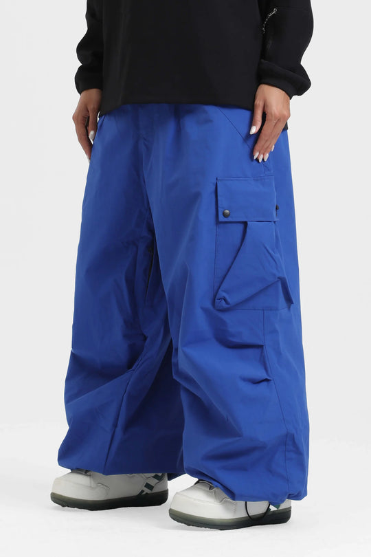 KY10 - Wide Cargo Baggy Snow Pants - Women's