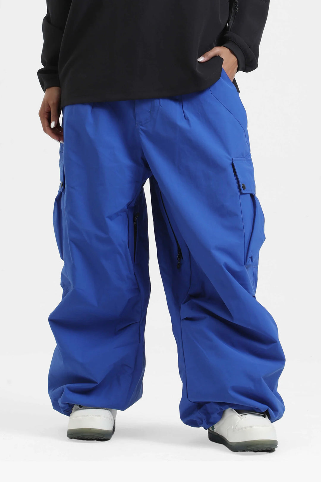 KY10 - Wide Cargo Baggy Snow Pants - Women's