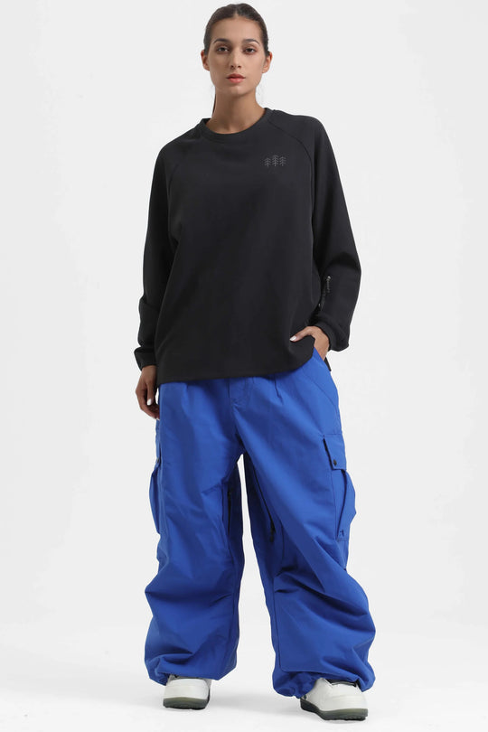 KY10 - Wide Cargo Baggy Snow Pants - Women's