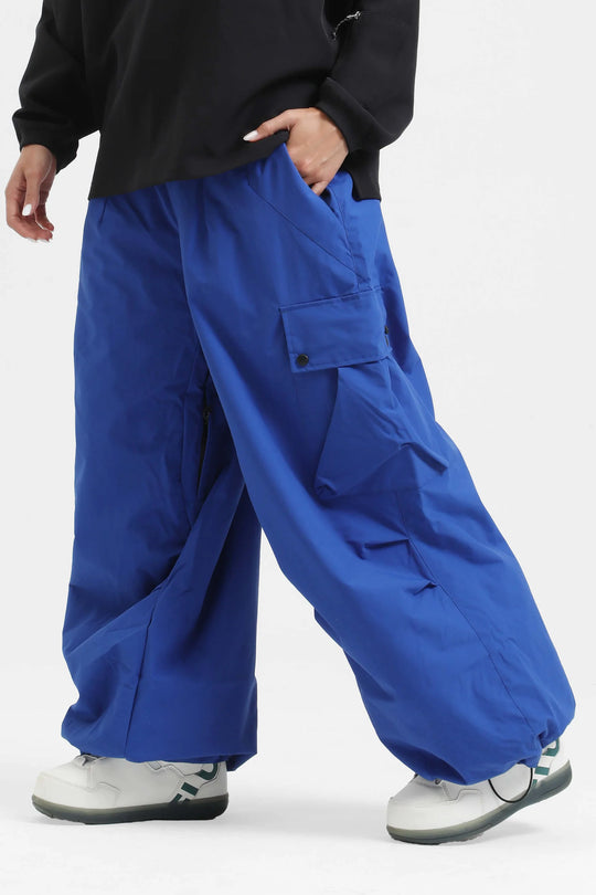 KY10 - Wide Cargo Baggy Snow Pants - Women's