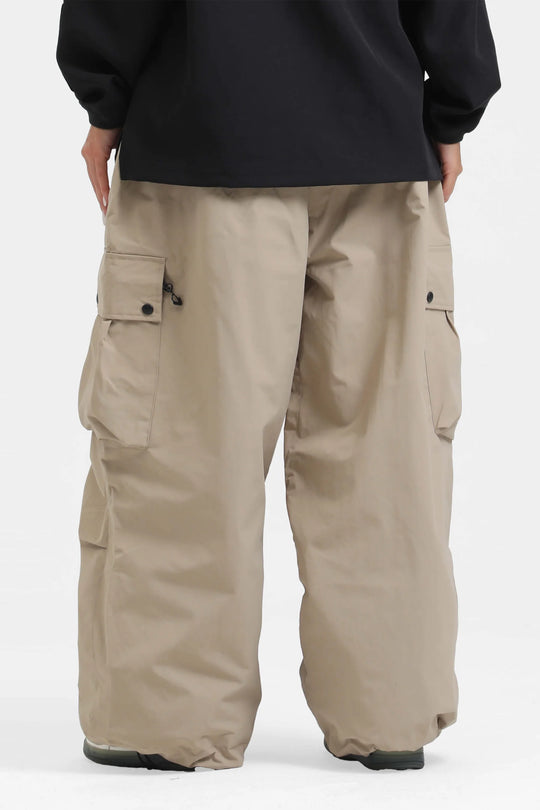 KY10 - Wide Cargo Baggy Snow Pants - Women's