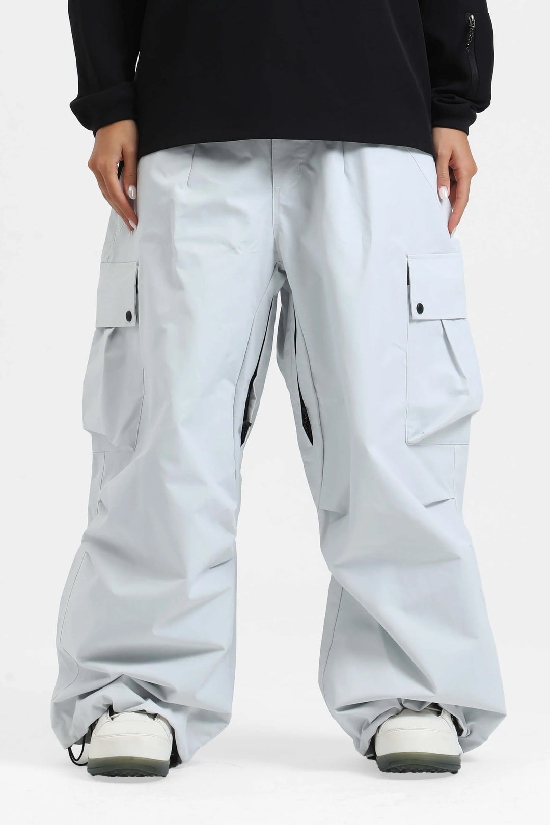 KY10 - Wide Cargo Baggy Snow Pants - Women's