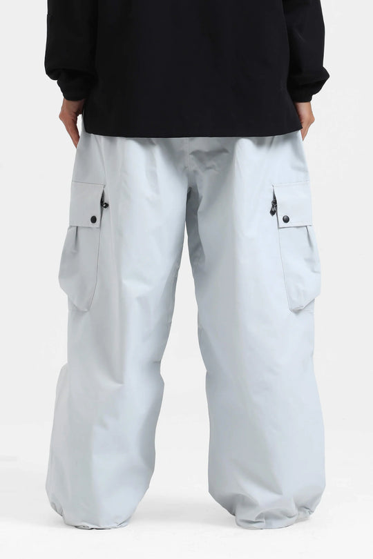 KY10 - Wide Cargo Baggy Snow Pants - Women's