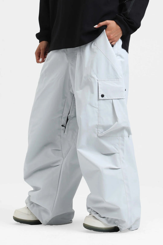 KY10 - Wide Cargo Baggy Snow Pants - Women's