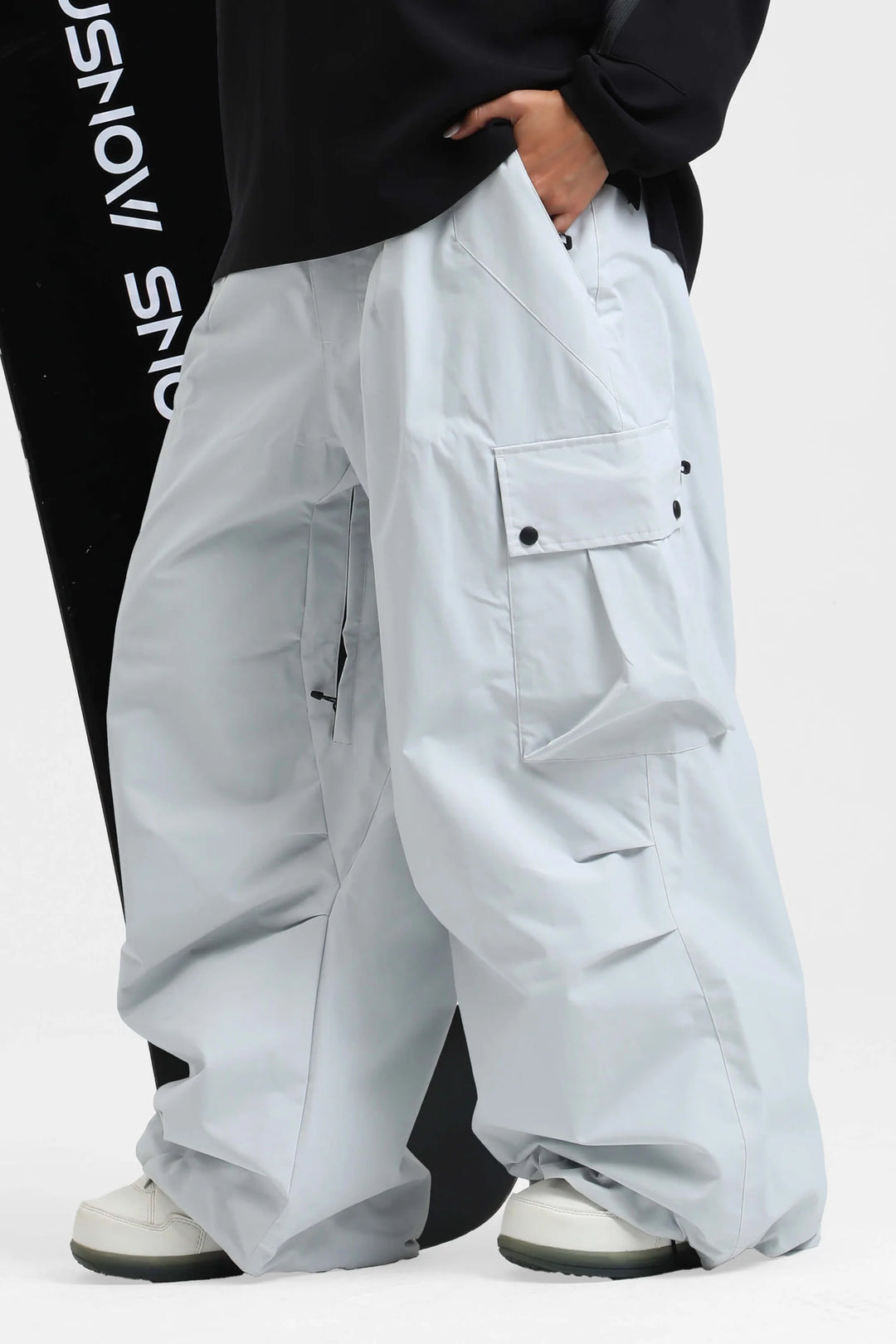 KY10 - Wide Cargo Baggy Snow Pants - Women's