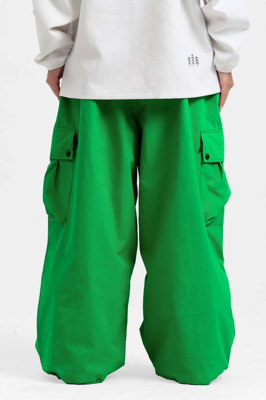 KY10 - Wide Cargo Baggy Snow Pants - Women's