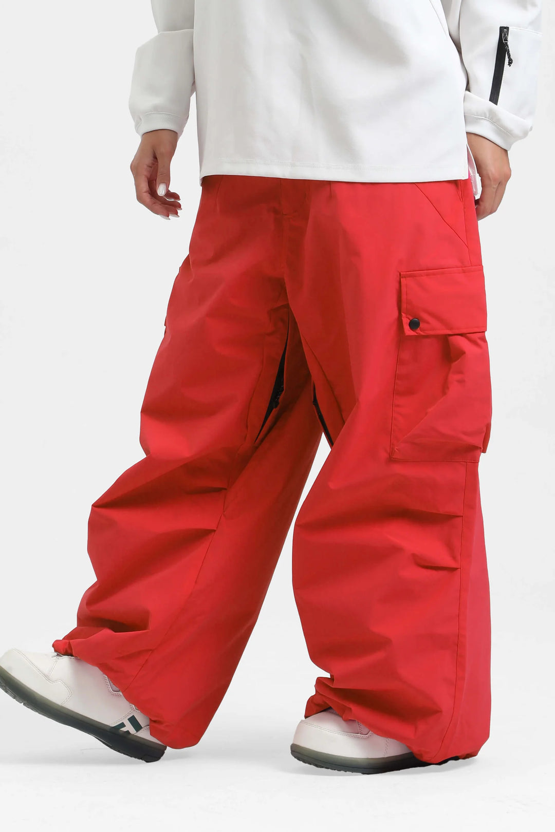 KY10 - Wide Cargo Baggy Snow Pants - Women's