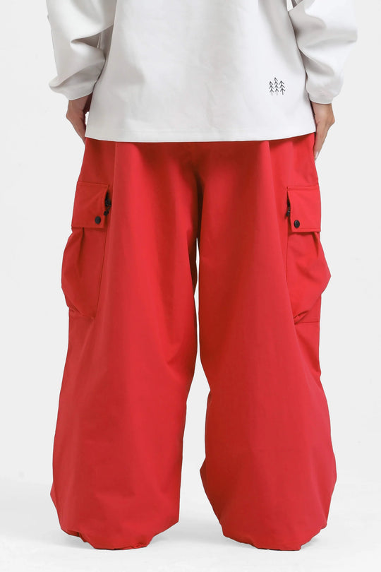 KY10 - Wide Cargo Baggy Snow Pants - Women's