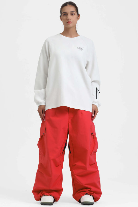 KY10 - Wide Cargo Baggy Snow Pants - Women's