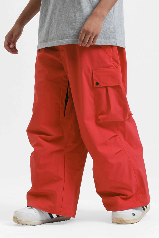 KY10 - Wide Cargo Baggy Snow Pants - Men's