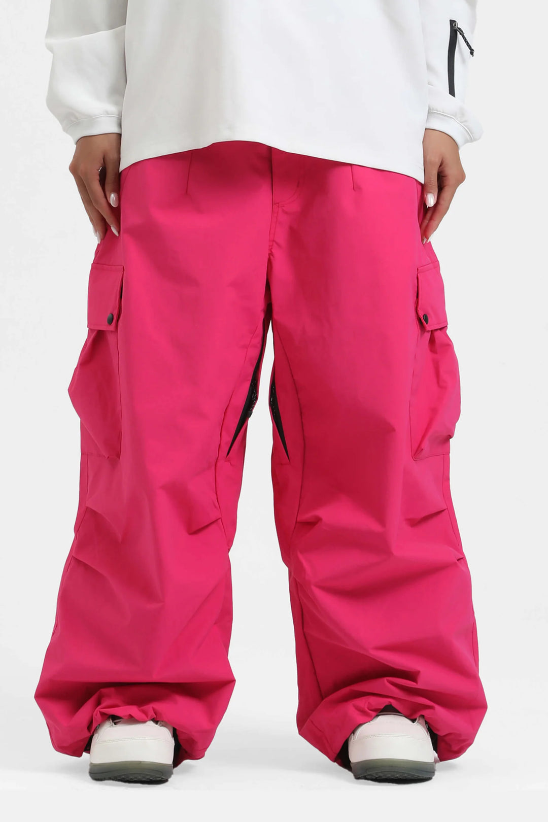 KY10 - Wide Cargo Baggy Snow Pants - Women's