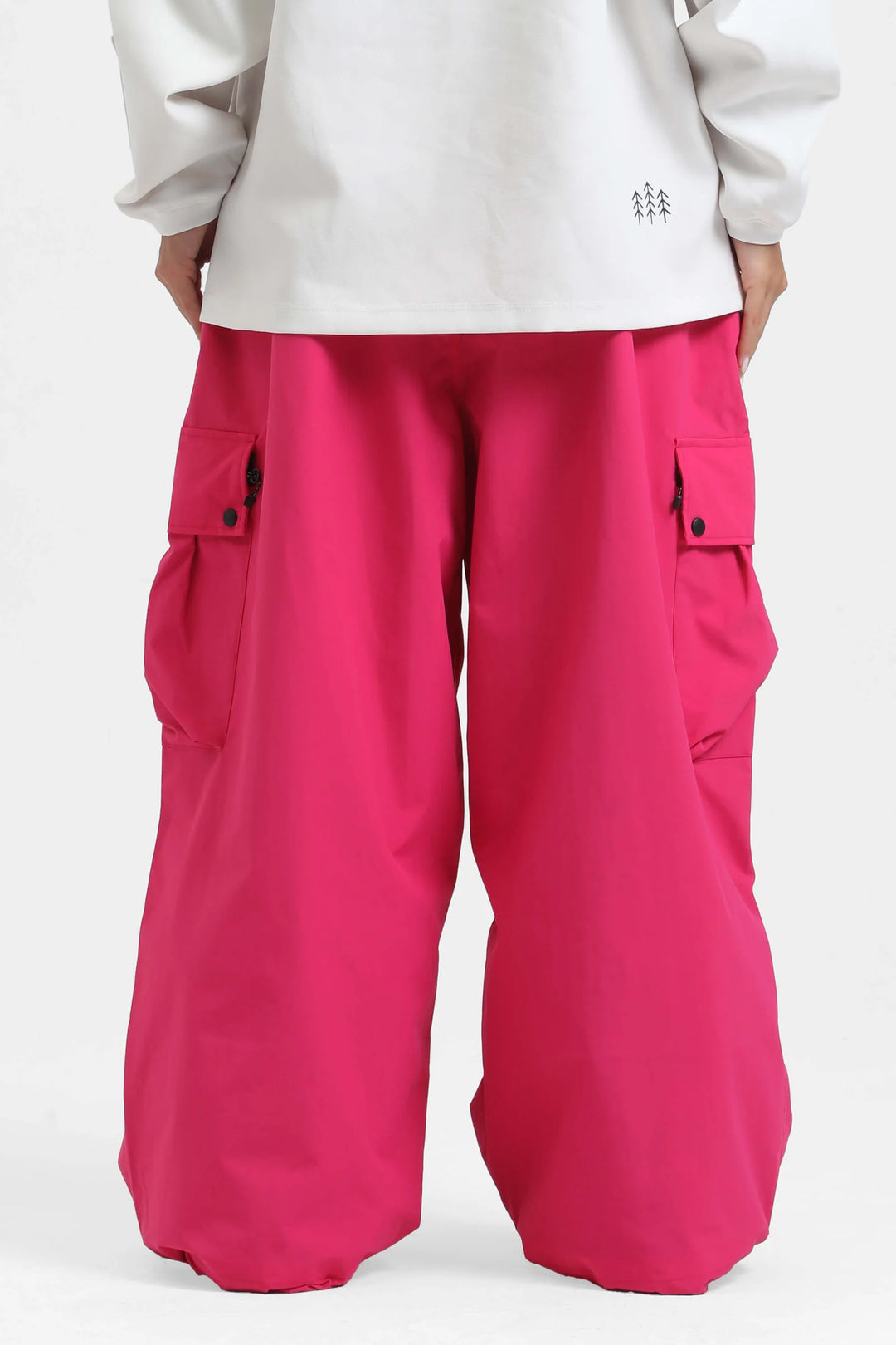 KY10 - Wide Cargo Baggy Snow Pants - Women's