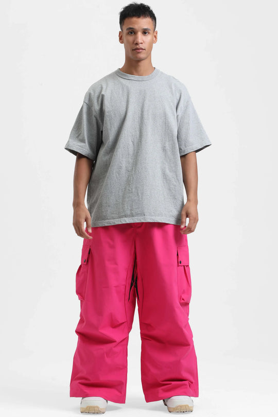 KY10 - Wide Cargo Baggy Snow Pants - Men's