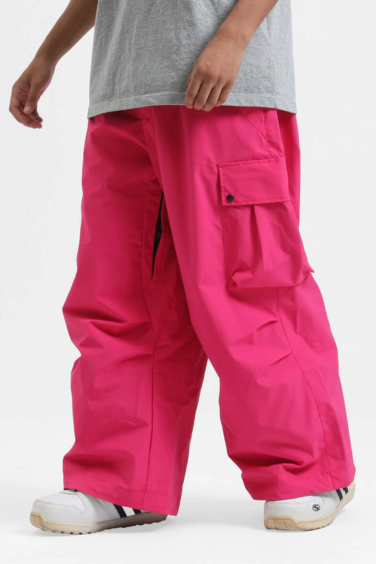 KY10 - Wide Cargo Baggy Snow Pants - Men's