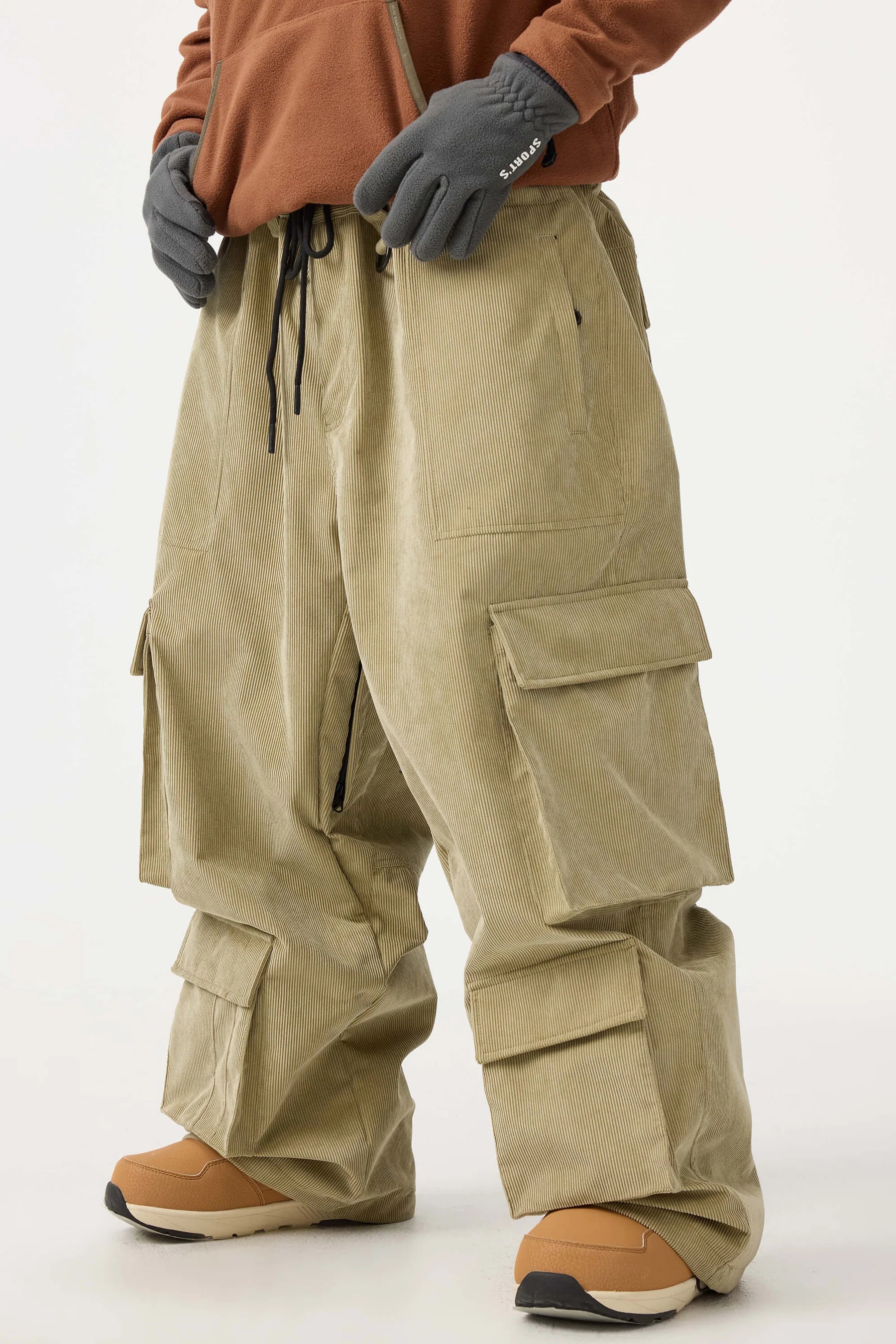GS / Corduroy Drawstring Snow Pants / 6