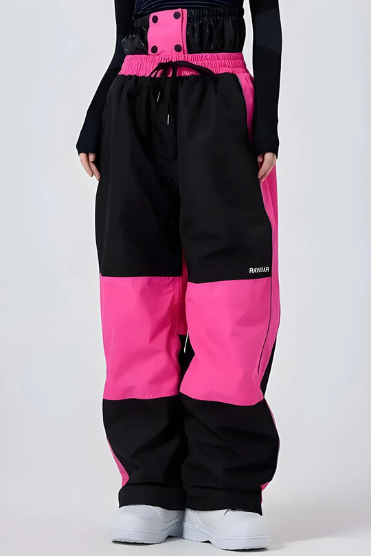 NC1 - Two-tone Knee Mesh Baggy Snow Pants - Women's