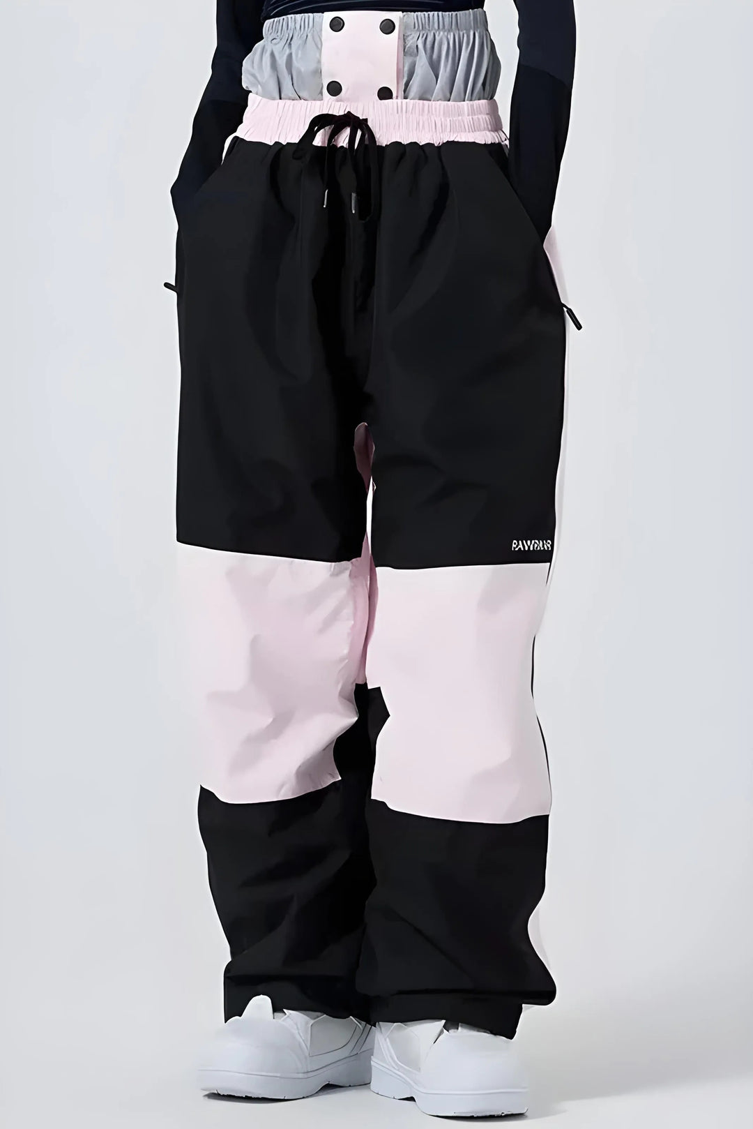 NC1 - Two-tone Knee Mesh Baggy Snow Pants - Women's