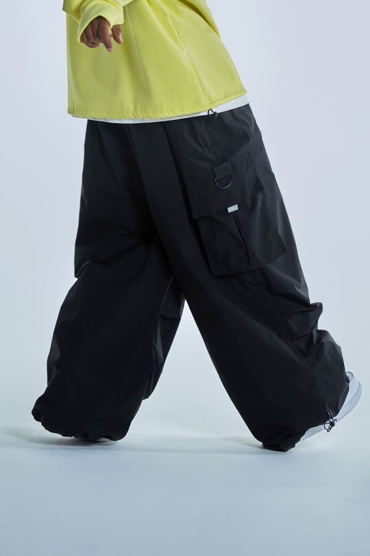 RC214 - Black Baggy Snowboard Pants 3