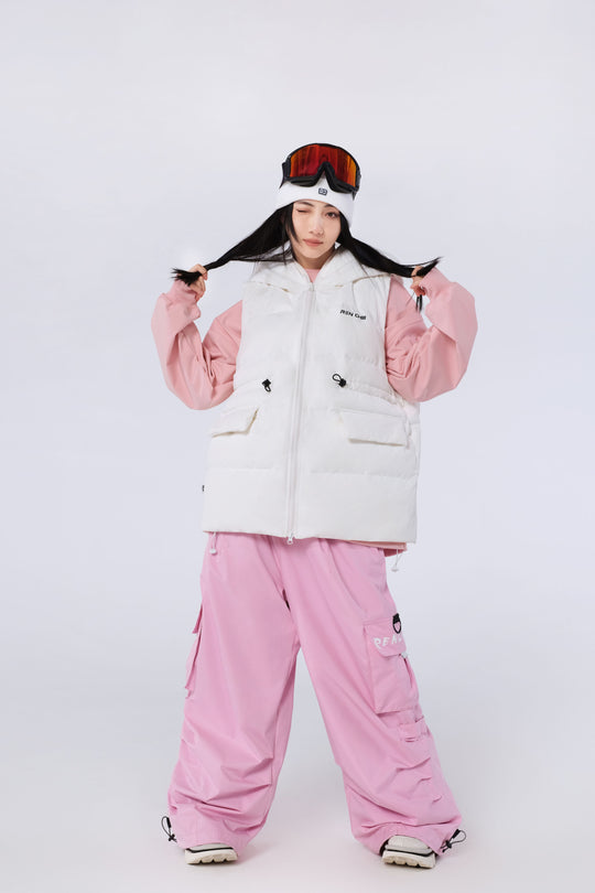 RC214 - Pink Baggy Snowboard Pants 2