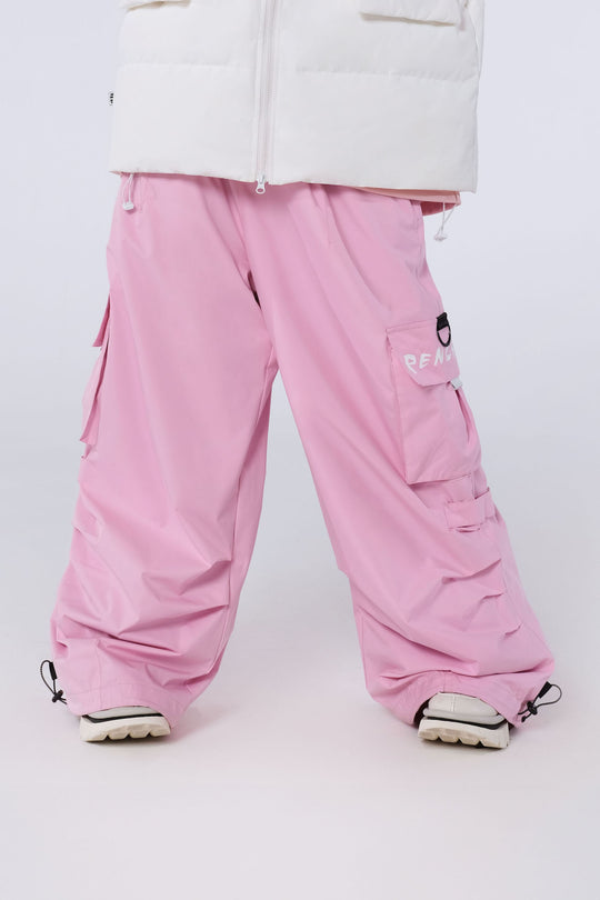 RC214 - Pink Baggy Snowboard Pants 3