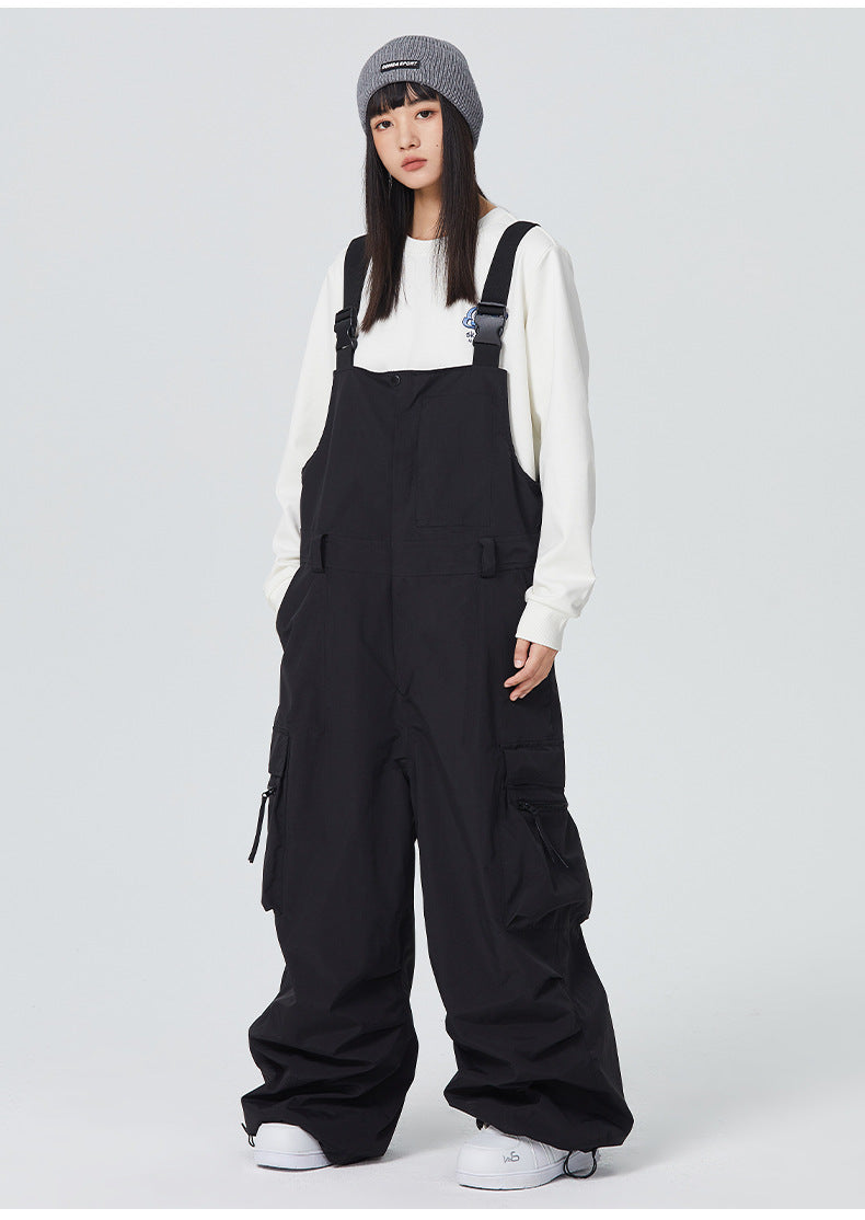 OV12 - Buckle Belt Ultra Wide Baggy Snow Bib - Unisex OV12 - Buckle Belt Ultra Wide Baggy Snow Bib - Unisex