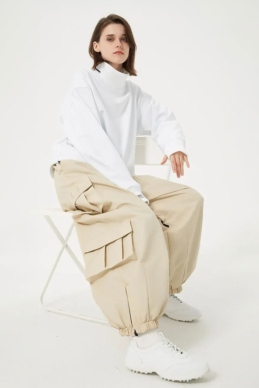 A2 - Double Cargo Baggy Snow Pants - Unisex