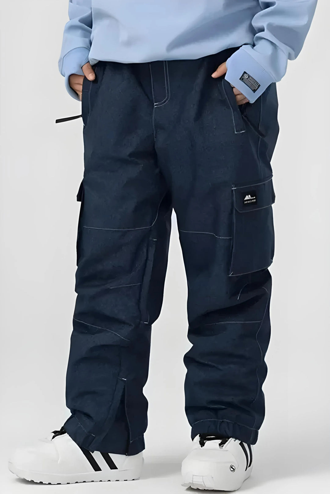 B2 - Denim Style Baggy Ski Pants - Unisex