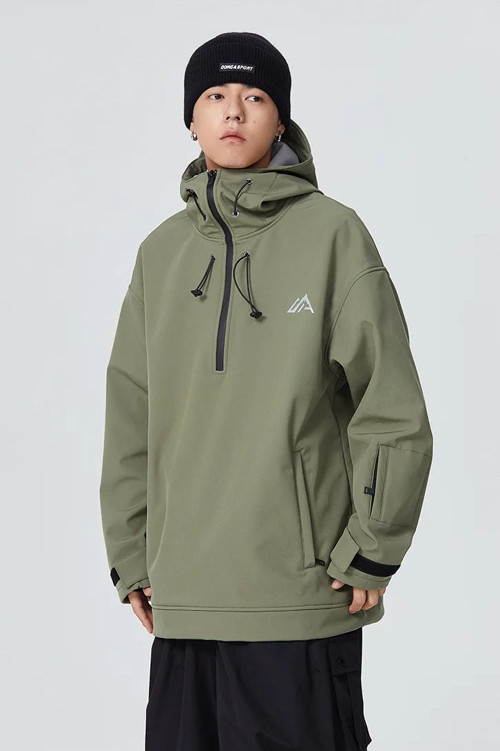 Olive Snow Hoodie 1