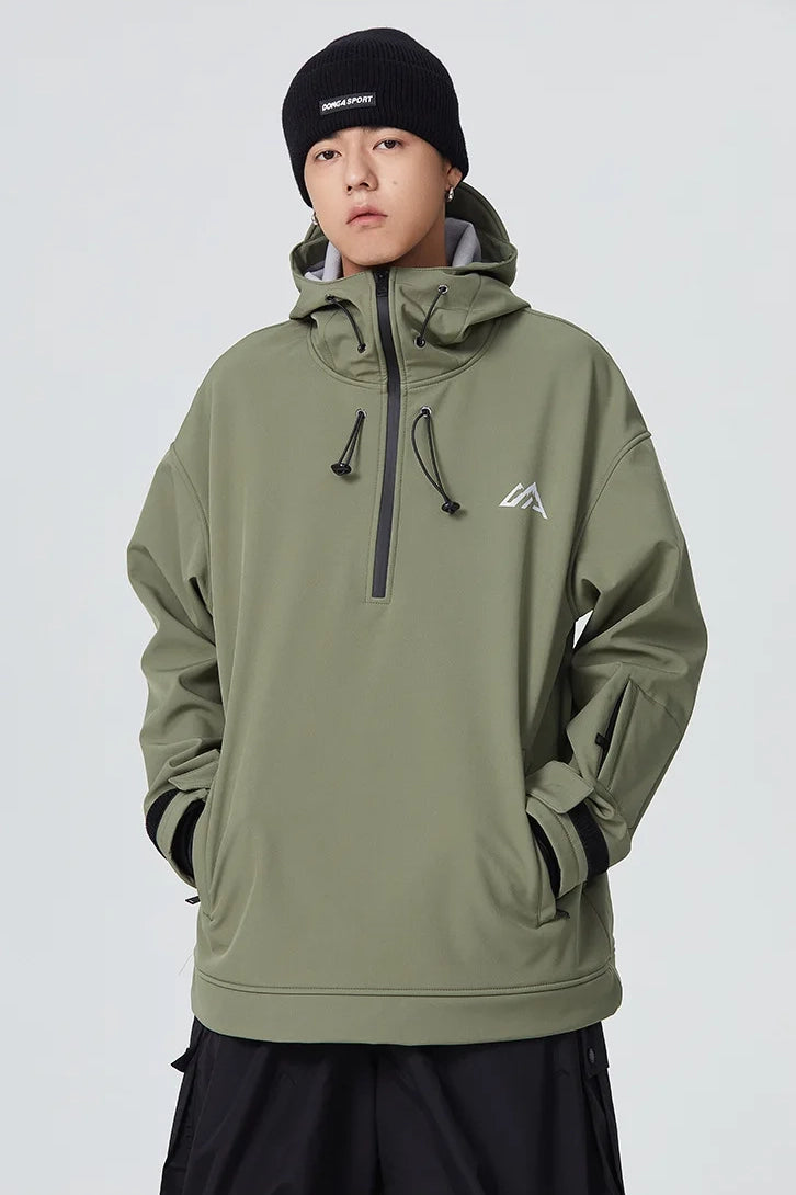 Olive Snow Hoodie 2