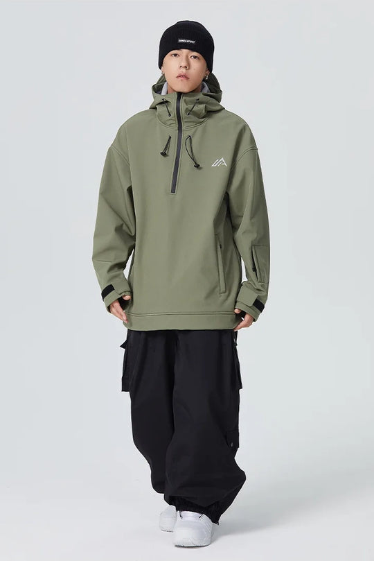 Olive Snow Hoodie 3