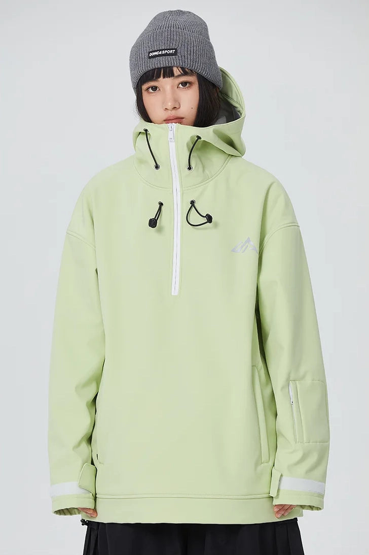 Lime green Snow Hoodie 1