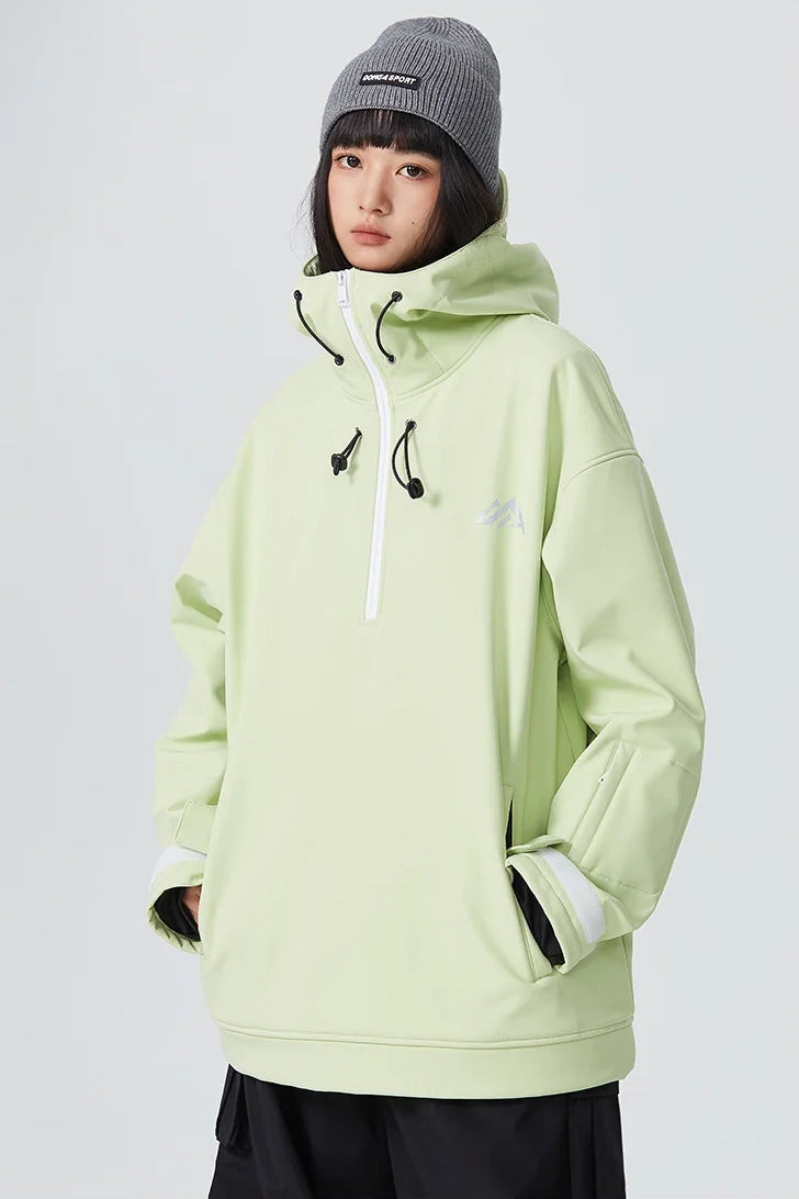 Lime green Snow Hoodie 2