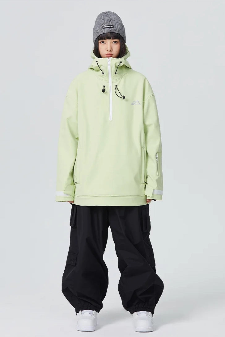 Lime green Snow Hoodie 3