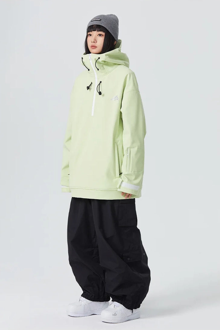 Lime green Snow Hoodie 4