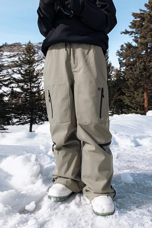 NDN 7 - Tilt Zipper Baggy Ski Pants - Unisex