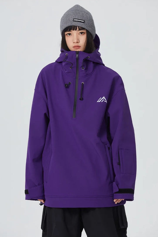 Purple Unisex Snow Hoodie 1