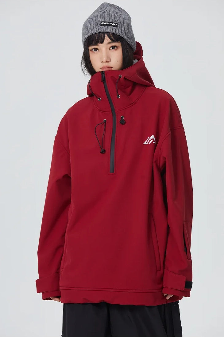 Red Unisex Snow Hoodie 1