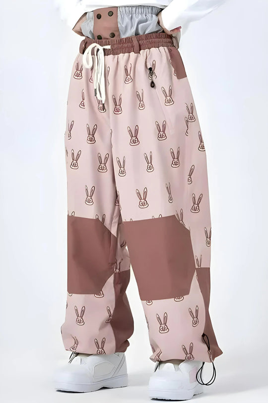 R4 - Rabbit Knee Mesh Baggy Snow Pants - Unisex