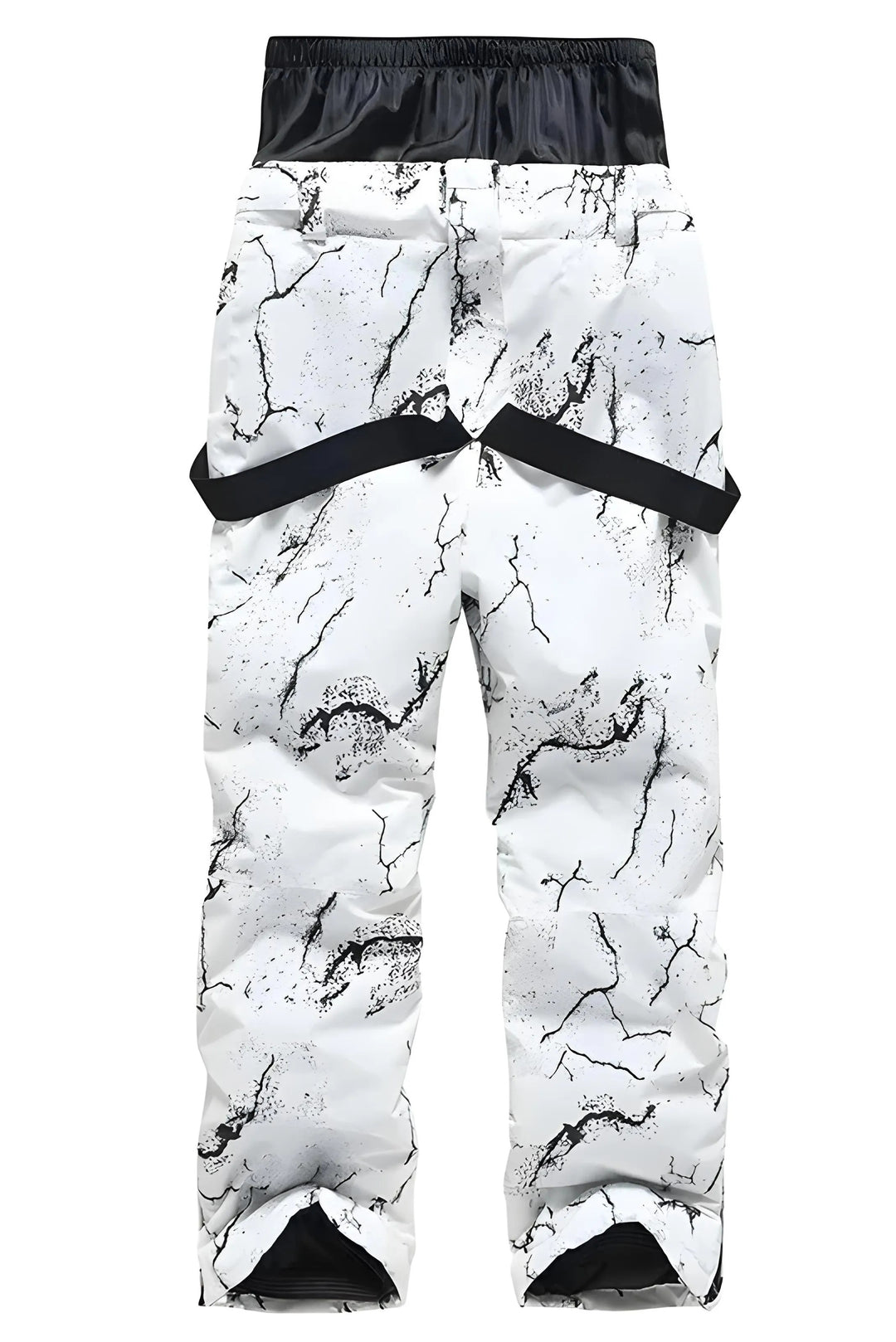 V11 - Branch Pattern Strap Baggy Snow Pants - Unisex