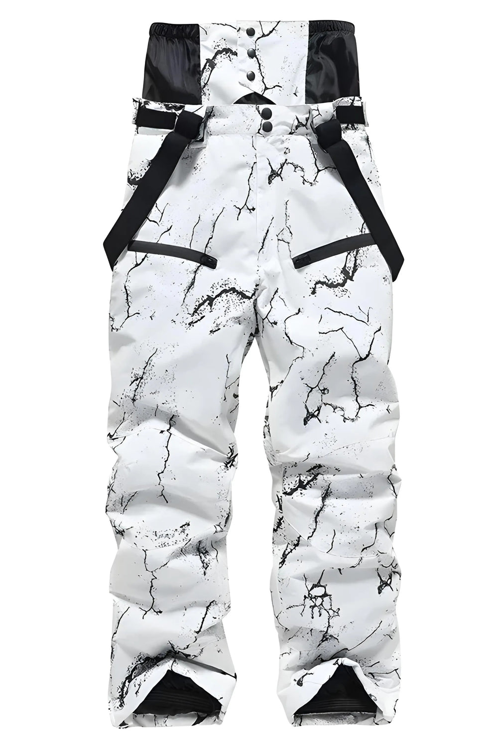 V11 - Branch Pattern Strap Baggy Snow Pants - Unisex